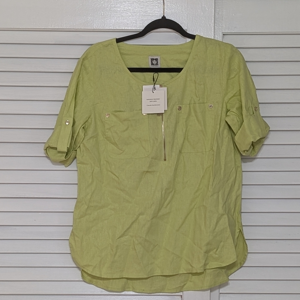 Anne Klein Yellow Blouse
